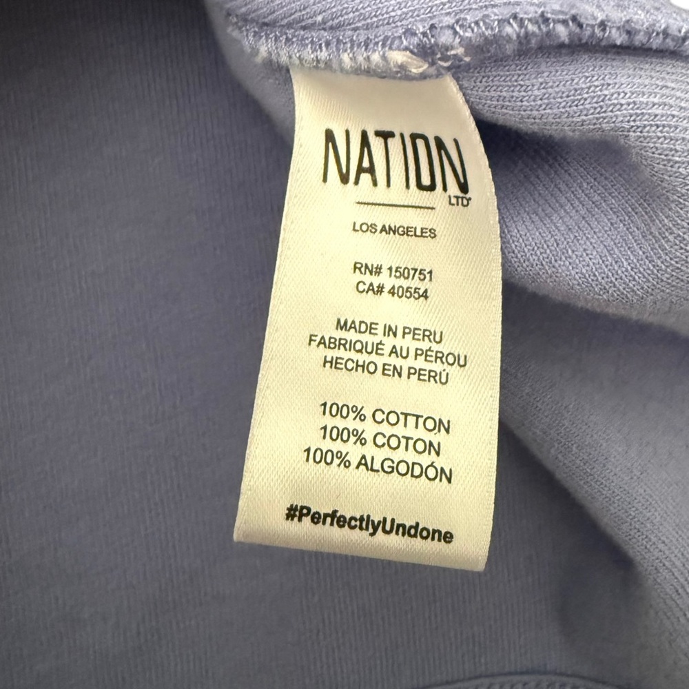 Nation LTD | Fallon Terry Cloth Popover in Wedgewood Size‎ XS - Picture 11 of 13